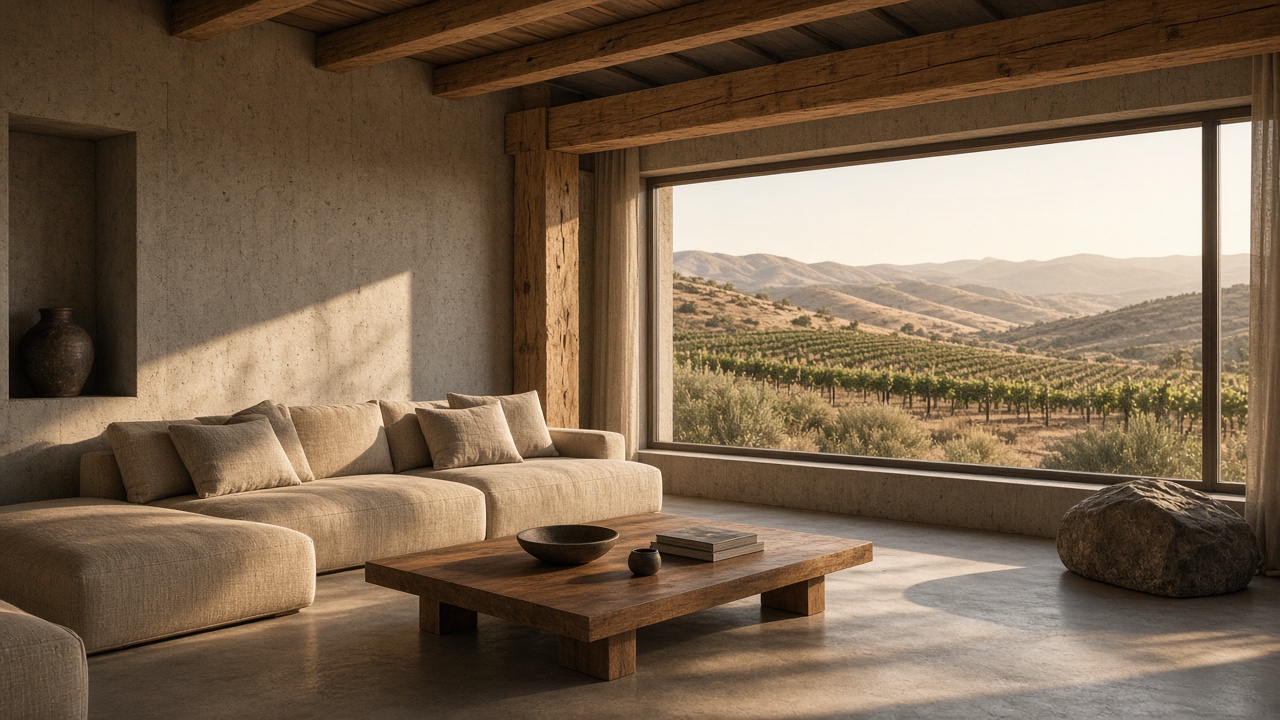 Quiet rooms of concrete and timber